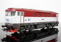 České Dráhy #751 176-9 HO Bardotka ČD Cargo Red Grey Scheme Class T478.1 Diesel-Electric Locomotive DCC & Sound