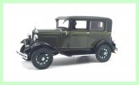 Ford Model A Tudor Olive Green Old-Time Livery 1/18 Die-Cast Vehicle