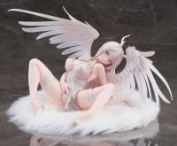 White Angel Sitting In A Bold Pose Sexy Anime Figure