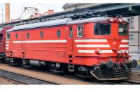Trafikaktiebolaget Grängesberg-Oxelösund Järnvägar TGOJ #30X Orange White Stripes Scheme Class Bt Electric Locomotive