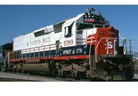 St. Louis Southwestern Railway Cotton Belt SP #9389 Bicentennial Red White Blue Scheme Class SD45T-2 Diesel-Eletric Locomotive for Model Railroaders Inspiration