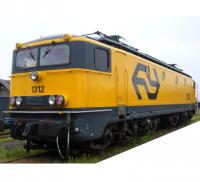 Nederlandse Spoorwegen NS #1312 Yellow Grey Scheme Class 1300 Diesel-Electric Locomotive for Model Railroaders Inspiration
