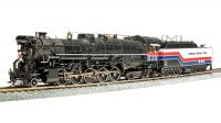 Texas & Pacific Railway T&P #610 HO American Freedom Train Tricolore Scheme Class 2-10-4 Texas Steam Locomotive & Oil Tender DCC & Paragon4 Sound