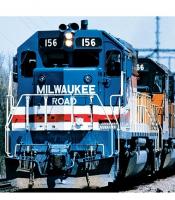 Milwaukee Road MILW #156 Bicentennial Red White Blue Stripes Scheme EMD SD40-2 Diesel-Electric Locomotive for Model Railroaders Inspiration