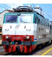 Trenitalia SpA.FS #444R 106 HO XMPR Grigio Perla & Verde Magnolia Scheme Class E 444 (E.447, E.444R) Electric Locomotive DCC & Sound