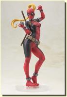 Wanda Wilson AKA Lady Deadpool In A Black & Red Outfit The Marvel Bishoujo Statue 