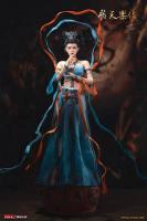 Dunhuang The Music Goddess In Blue Playing Chinese Lute Sixth Scale Collectible Figure  