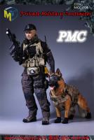 Private Military Contractor In a Combat Outfit & German Shepherd Dog Sixth Scale Collector Figure (2-Unit Pack) 