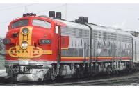 Atchison, Topeka & Santa Fe ATSF #339 HO Class EMD F7 Three-Section Diesel-Electric Locomotive DCC & Sound