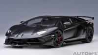 Lamborghini Aventador SVJ & NOVITEC Nero Nemesis Matte Black 1/18 Die-Cast Vehicle