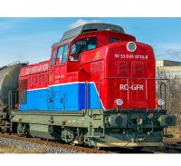 Vest Trans Rail #81-000-0 Romanua Red Blue White Scheme Class 748 (LDH 125, T 477, 060DA) Road-Switcher Diesel-Hydraulic Locomotive for Model Railroaders Inspiration
