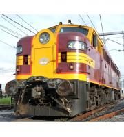 Lachlan Valley Alco Locomotive Group Australia #4464 State Heritage Yellow Indian Red Stripes Scheme Class 44 ALCO DL500B Diesel-Electric Locomotive DCC Ready