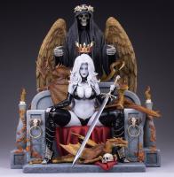 Lady Death On Throne & A Dark Reaper The Frank Cho DELUXE Quarter Scale Statue Diorama