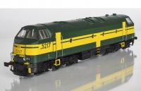 Société nationale des chemins de fer belges SNCB #5217 HO Cabine Flottante Jaune-Vert Scheme Class 52 Diesel-Electric Locomotive DCC Ready