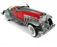 Duesenberg SSJ 1935 Silver Red Old-Time Livery 1/18 Die-Cast Vehicle
