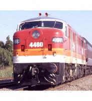 New South Wales Government Railways NSWGR #4451 HO Australia Candy Red Orange White Yellow Stripes Scheme Class 44 MK1 Diesel-Electric Locomotive DCC & ESUsound