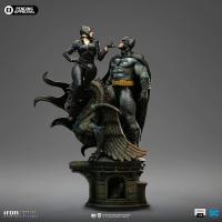 Batman & Catwoman Atop A Medieval Gargoyle-Themed Tower The DC Comics Sixth Scale Statue Diorama
