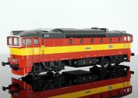 Československé Dráhy ČSD #754.041-2 HO Red Yellow Stripe Scheme Brejlovec Class T 478.4 Diesel-Electric Locomotive DCC Ready