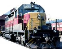 Algoma Central AC #182 HO Grey Maroon Yellow Blue Stripes Scheme Class EMD SD40 Diesel-Electric Locomotive DCC & LokSound
