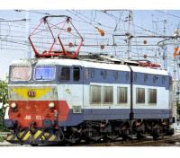 Ferrovie dello Stato Italiane FS #E 656 072 HO Grigio & Verde Magnolia Fronte Rossa Scheme Class E 656 Caimano Double Electric Locomotive DCC & Sound