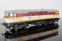 České Dráhy ČD #751 354-2 HO Bardotka Red White Black Scheme Class T478.1 Diesel-Electric Locomotive DCC Ready