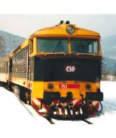 Československé dráhy ČSD #752 068-7 HO Bardotka Brown Yellow Roof & Lower Frame Scheme Class 749 (T478.2) Diesel-Electric Locomotive DCC & Sound