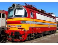 Železničná Spoločnosť Slovensko ZSSK #S499 0001 Red Orange Stripes Scheme Class 240 (S 499.0) LAMINATKA Electric Locomotive for Model Railroaders Inspiration