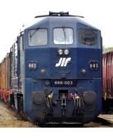 Железнице Србије/Železnice Srbije #666 003 Serbia Sutjeska Srbija Kargo Dark Blue Scheme Плави воз Class 666 (EMD JT22CW-2) Heavy Freight Diesel-Electric Locomotive for Model Railroaders Inspiration