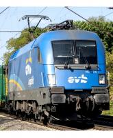 Eisenbahnen und Verkehrsbetriebe Elbe-Weser GmbH #182 912-6 HO EVB Logistik Dark Blue Scheme Class 182 (1116, 470) Taurus Electric Locomotive DCC & Sound