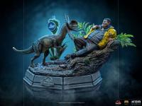 Dennis Nedry Meets Dilophosaurus The Jurassic Park Art Scale 1/10 Statue Diorama