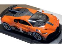 Bugatti DIVO Orange Black 1/18 Die-Cast Vehicle