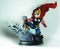 Thor Smashing Hammer Strike Down the Avengers Full-Size Action Statue