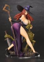 Busty Sorceress & Rising Skeleton Base Sexy Anime Figure