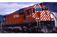 Canadian Pacific CP Rail BCOL #4579 HO Red White Front Stripes Scheme Class ALCO M630 Road-Switcher Diesel-Eletric Locomotive DCC & LokSound