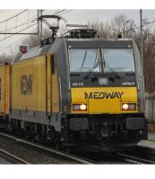 Medway Italia #483 318-8 HO AKIEM Gialla Scheme Class TRAXX F140 DC (E.483, 253) Electric Locomotive DCC & Sound