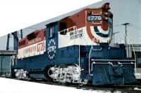 Bangor and Aroostook Railroad BAR #1776 HO Jeremiah OBrien Spirit Bicentennial Scheme EMD GP7 Road-Switcher Diesel-Electric Locomotive DCC & SoundTraxx Tsunami2
