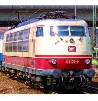 Deutsche Bundesbahn DB AG #103 174-9 HO TEE InterCity Beige Burgundy Stripe Scheme Class 103.1 (E 03) Electric Locomotive DCC & Sound