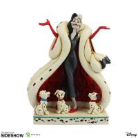 Cruella De Vil & Dalmatians The Disney Statue Diorama