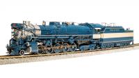 Texas & Pacific Railway T&P #610 HO Eagle Fantasy Blue Beige Scheme Class 2-10-4 Texas Steam Locomotive & Oil Tender DCC & Paragon4 Sound & Smoke