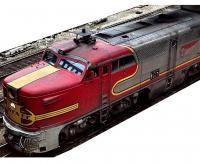 Atchison, Topeka & Santa Fe ATSF #65L HO Red Yellow Silver Scheme Class ALCO PA-1 One-Section Diesel-Electric Locomotive Silent DCC & TCS sound