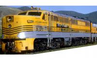 Denver & Rio Grande Western D&RWG #600A HO Yellow Silver Scheme Class ALCO PA-1 One-Section Diesel-Electric Locomotive DCC & TCS sound