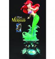 Ariel The Little Mermaid Atop Deco-inspired Base Statue Diorama