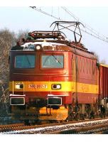 RAIL POLSKA Sp. z o.o. RAILP #140 059-7 HO Bobina Violet Yellow Stripe Scheme Class 140 (E499.0) Electric Locomotive for Model Railroaders Inspiration
