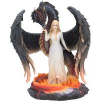 Born Of Flames The Angel And Dragon Premium Figure Diorama  Dračí dívka soška