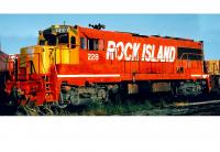 Chicago, Rock Island and Pacific Railroad CRIP #231 HO PH IV Cab Red Yellow Front Scheme Class GE U25B U-Boat First Diesel-Electric Locomotive DCC & LokSound