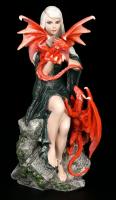 Dragonkin The Fairy & 2 Dagons Premium Figure Diorama  Dračí dívka soška