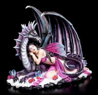 Soraya The Fairy Sleeping On Dragon Premium Figure Diorama drak a víla soška