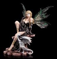 Dominique The Fairy And Dragon Premium Figure   drak a dívka soška