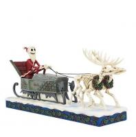 Jack Skellington In Sleigh The Christmas Nightmare Disney Traditions Figure Diorama