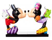 Mickey & Minnie Kissing Romero Britto Bookends umělecké knižní zarážky
